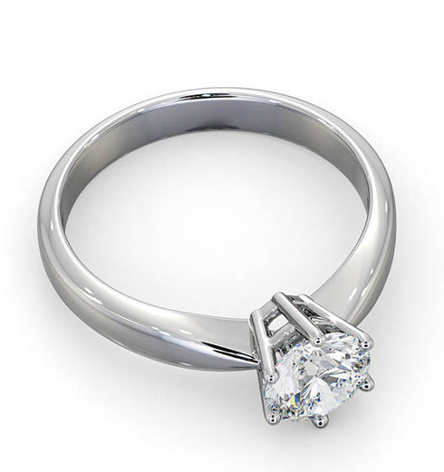 Certified 0.90CT Chloe High Platinum Engagement Ring E/VS2